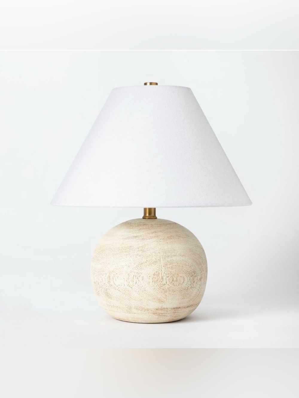 16"x14" Medium Faux Wood Table
Lamp Cream - Threshold™